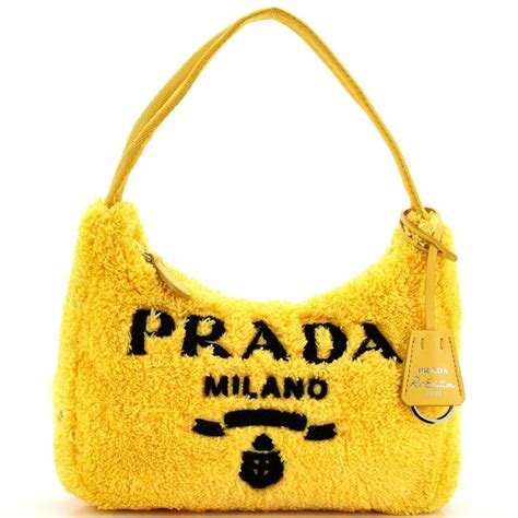 prada hobo terry